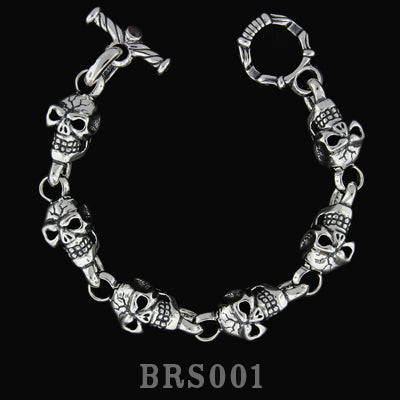 Skull Bracelet (6 Skulls)