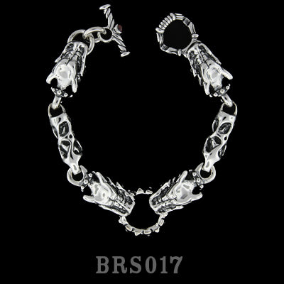 Meat Link Bracelet with 4 Gargoyles