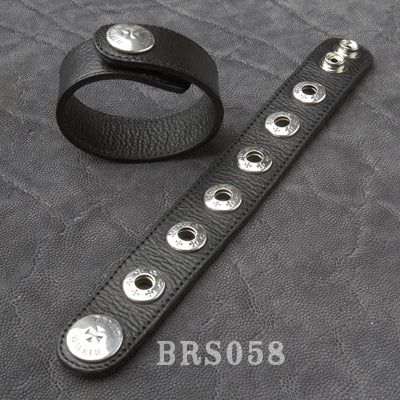 Single Grommet Leather Cuff Bracelet