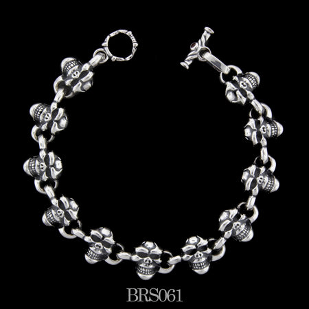 Mini side-by-side Skull Bracelet