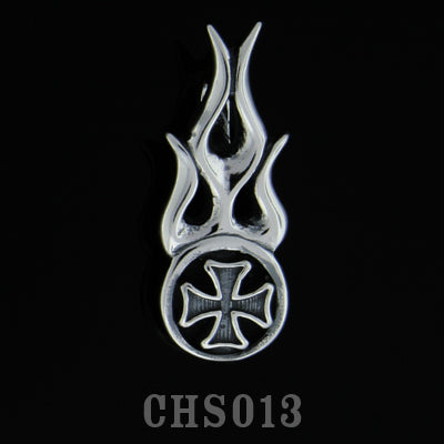 Flamed Cross Charm