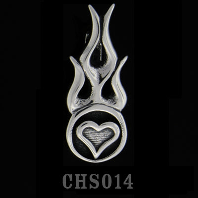 Flamed Heart Charm