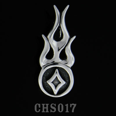 Flamed Diamond Charm