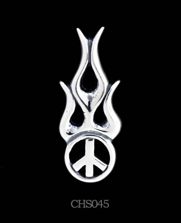 Flame Peace Charm