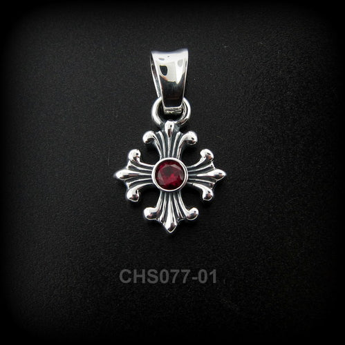 Liberty Cross Charm w/Stone CHS077-01