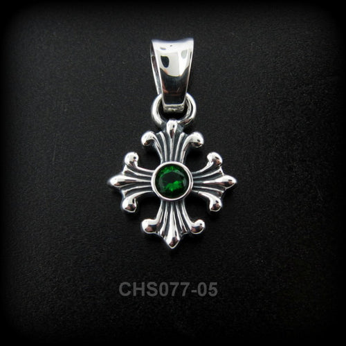 Liberty Cross Charm w/Stone CHS077-05