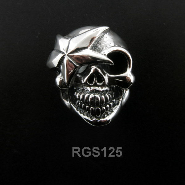 Star Gazer Skull Ring