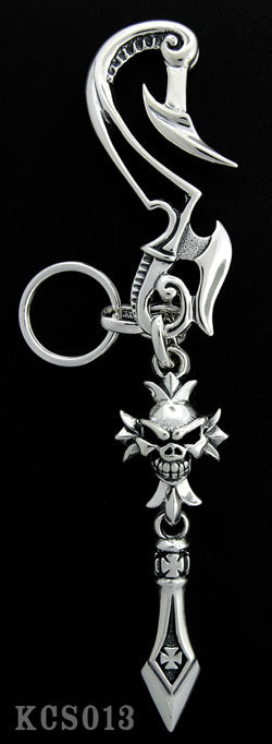 Thunder Hook with Speed Cross and Outlaw Spear Key Chain