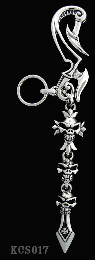 Thunder Hook with Speed Cross, Speed Skull and Speed Spear Key CHain