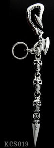 Hook with 2 Skull Links and Skull Dagger Key Chain