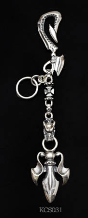 Griffins and Large Trident Key Chain