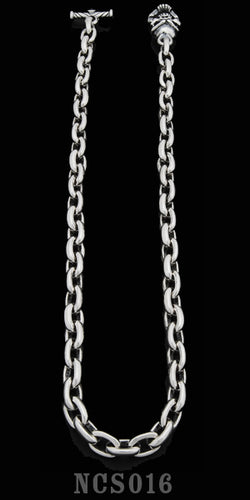 Smooth Link Necklace with Speed Toggle - 20 inch