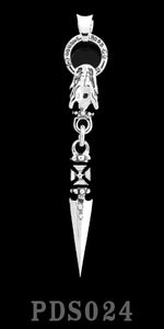 Double Cross Ring Gargoyle and Dagger Pendant