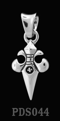 Fleur-de-Lis Dagger Pendant