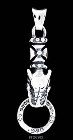 Gargoyle Cross Pendant