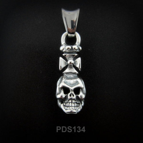 Lil'G Cross Skull Pendant  PDS134