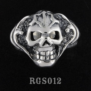 Tribal Skull Ring RGS012