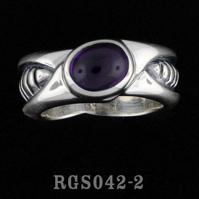 Bio Ring with Amethyst RGS042-02