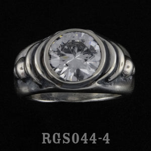 Stone Ring 10mm Cubic Zirconium RGS044-04