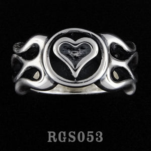 Flamed Heart Ring RGS053