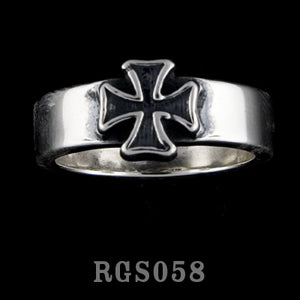 Cross Band Ring RGS058
