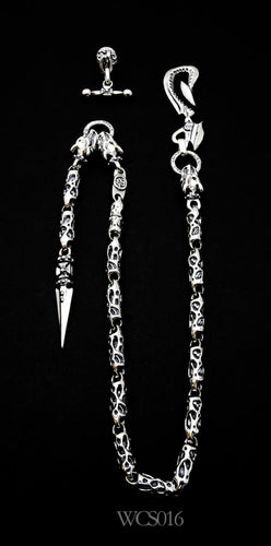Hook - 3 Gargoyles w/ Meat Links with Built-in Wallet Hanger, MEat Links with Dagger Wallet Chain