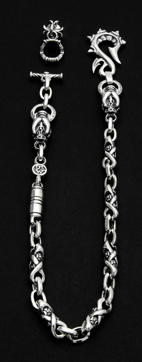 Dragon Tail Hook - 2 Beasts with Infinity Cross Links Wallet Chain