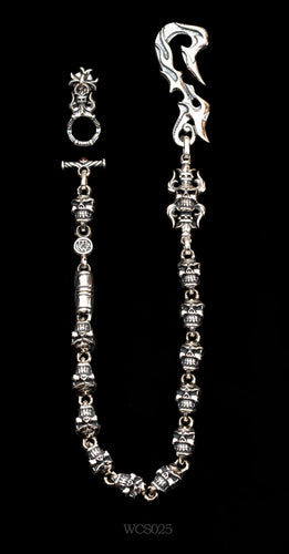 Flame Hook Fleur-de-lis Chomps Medallion Chomps Link Wallet Chain