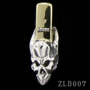 Brass Zippo Lighter with Hell Fire